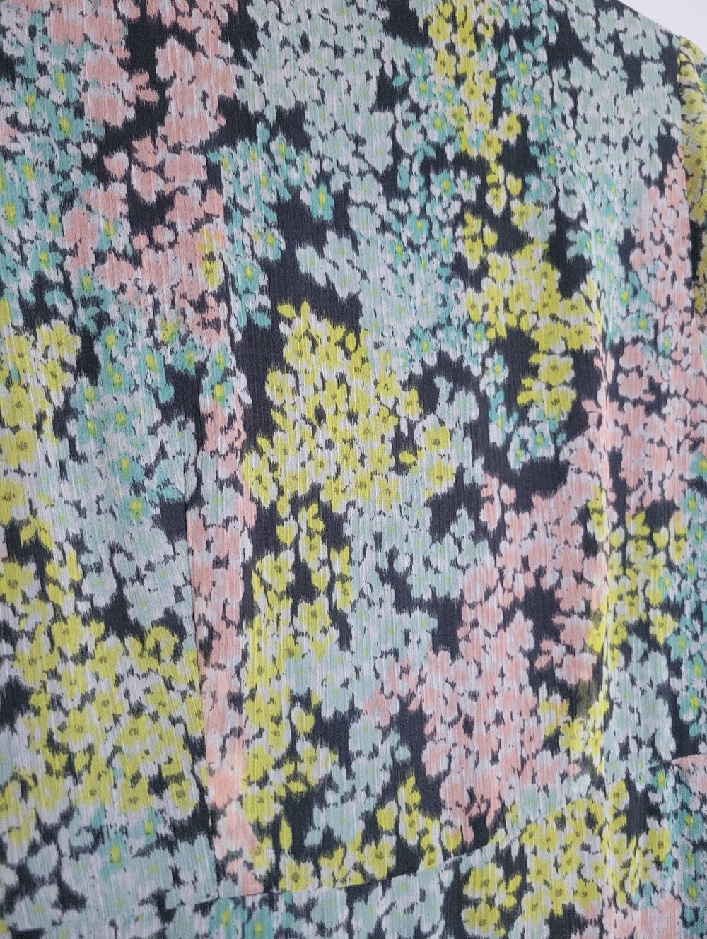 NWT Loft Ann Taylor Garden Floral Chiffon Button Down Midi Dress Long Sleeve 10 - Picture 10 of 12
